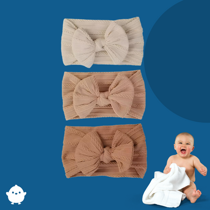 Noeudelya™  - Lot de 3 bandeaux nœud élastiques