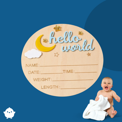 BoisdeVie™ – Plaque Souvenir de Naissance